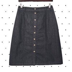 Pierre Cardin Vintage Jean midi skirt (14)